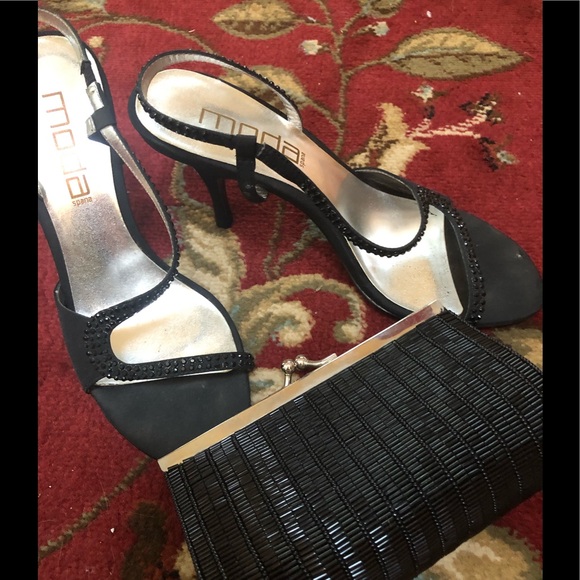Sexy sequence strap evening heel